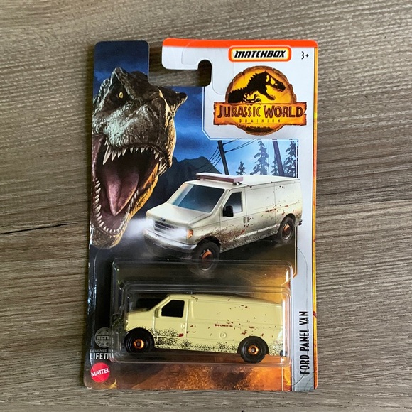 Ford Panel Van Matchbox Jurassic World Dominion Mattel MB JP 2022 New Toy Car - Picture 1 of 6